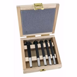 Jeu de fraisoirs, 5 pcs Ø 10,13,16,20,25mm, dans coffret de bois FAMAG - 1775.505 - 7 dents, angle de 90°. Tête de l'outil en ...