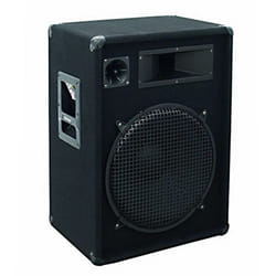 Omnitronic DX-1522 haut-parleur Noir 400 W