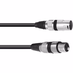 Omnitronic 3022045N XLR Câble de liaison [1x XLR mâle 3 pôles - 1x XLR femelle 3 pôles] 1.50 m noir