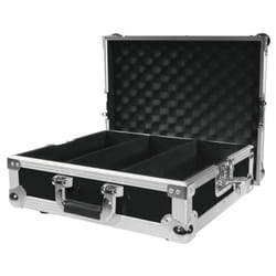 Roadinger 30122077 Etui équipement audio Disques Boîtier rigide Contre-plaqué Noir, Argent