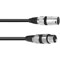 Omnitronic 3022057N XLR Câble de liaison [1x XLR mâle 3 pôles - 1x XLR femelle 3 pôles] 15.00 m noir