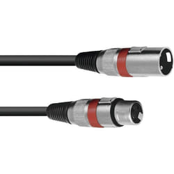 Omnitronic 3022050R XLR Câble de liaison [1x XLR mâle 3 pôles - 1x XLR femelle 3 pôles] 5.00 m noir