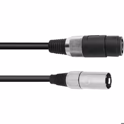 Omnitronic 30225590 XLR Câble adaptateur [1x femelle haut-parleur - 1x XLR mâle 3 pôles] 1.00 m noir