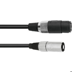Omnitronic 30225590 XLR Câble adaptateur [1x femelle haut-parleur - 1x XLR mâle 3 pôles] 1.00 m noir