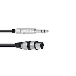 Omnitronic 30225182 câble audio 2 m XLR (3-pin) 6,35 mm Noir