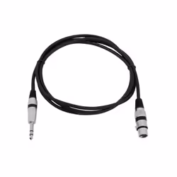 Omnitronic 30225182 câble audio 2 m XLR (3-pin) 6,35 mm Noir
