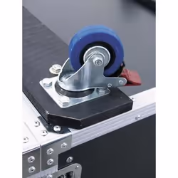 Roadinger 3010980M Etui équipement audio Amplificateur Boîtier rigide Aluminium Noir, Argent