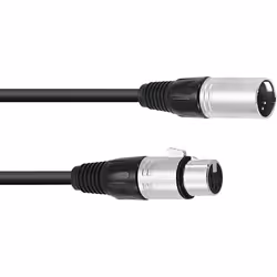Omnitronic 30220761 XLR Câble de liaison [1x XLR mâle 5 pôles - 1x XLR femelle 5 pôles] 0.50 m noir