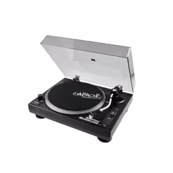 Omnitronic BD-1390 Platine dj à entrainement courroie Noir
