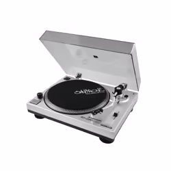 Omnitronic 10603043 Table de mixage Platine dj à entrainement courroie Argent