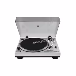 Omnitronic 10603043 Table de mixage Platine dj à entrainement courroie Argent