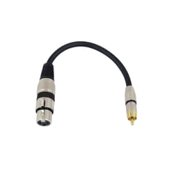 Omnitronic 3022075J câble audio 0,15 m XLR (3-pin) RCA Noir