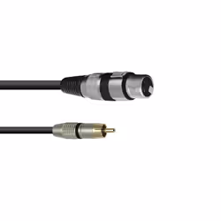 Omnitronic 3022075J câble audio 0,15 m XLR (3-pin) RCA Noir - Vue supplémentaire 2