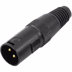 Fiche XLR mâle - Omnitronic 30208430 - Résistance de terminaison intégrée - Blanc