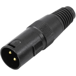 Fiche XLR mâle - Omnitronic 30208430 - Résistance de terminaison intégrée - Blanc
