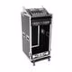 Mallette pour table de mixage Roadinger Spezial-Kombi-Case 20 HE avec poignée de transport avec roulettes noirargent aluminiu ...