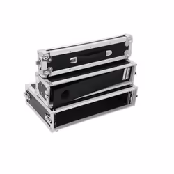 Roadinger 30126020 Etui équipement audio Boîtier rigide Aluminium Noir, Argent