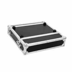Roadinger 30126020 Etui équipement audio Boîtier rigide Aluminium Noir, Argent