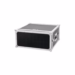 Roadinger 30107204, Boîtier rigide, Aluminium, Noir, Argent, Monochromatique, Noir, 5U