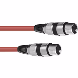 Omnitronic 30220900 XLR Câble de liaison [1x XLR mâle 3 pôles - 1x XLR femelle 3 pôles] 1.50 m rouge