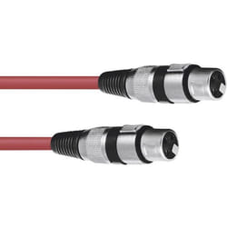 Omnitronic 30220900 XLR Câble de liaison [1x XLR mâle 3 pôles - 1x XLR femelle 3 pôles] 1.50 m rouge
