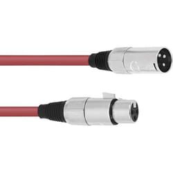 Omnitronic 30220905 XLR Câble de liaison [1x XLR mâle 3 pôles - 1x XLR femelle 3 pôles] 5.00 m rouge