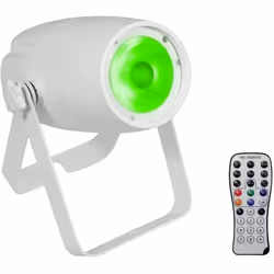 description Spot LED avec LED COB et commande DMX ainsi que filtre de gel supplémentaire infrarouge pour une lumière large, h ...