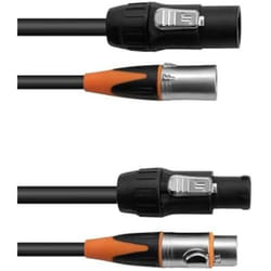 Câble DMX - EUROLITE - Kombikabel DT-2 - 15m - 3 Pin XLR - IP65