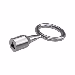 BASI 301D-10, Métallique, 1 pieds, 1 tête(s), Triangle, 10 mm, 40 g