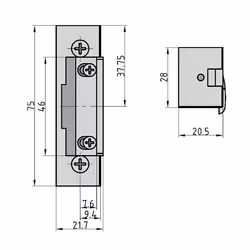 BASI ET 90 gâche électrique CC