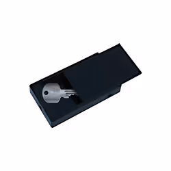 BASI 2102-0001, Porte-clés, Noir, Plastique, Rectangle, Unisexe, Adulte