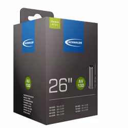 Schwalbe 10425740, Valve Schrader, 26", 54 - 75 mm, 4 cm, Caoutchouc, Noir