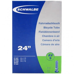 Schwalbe 10419310V chambre à air de bicyclette Valve Schrader 24" 25,4 - 44,45 mm