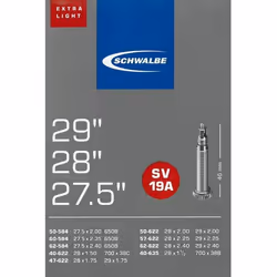 Schwalbe 10430943, Valve Presta, 27.5"/28"/29", 50,8 - 60,96 mm, 4 cm, Noir, Allemagne