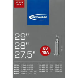 Schwalbe 10430943 chambre à air de bicyclette Valve Presta 27.5"/28"/29" 50,8 - 60,96 mm