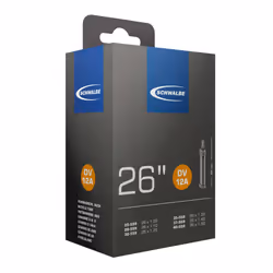 Schwalbe 10432341, Soupape Dunlop, 26", 25 - 40 mm, 4 cm, Caoutchouc, Noir