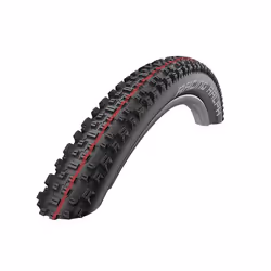Schwalbe Racing Ralph, 27.5", MTB, Pneu sans chambre à air, Folding bead, Hors route, Noir, Rouge