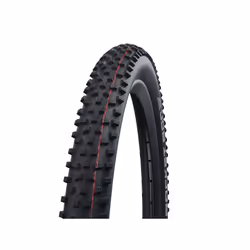 Schwalbe Rocket Ron HS438, 26", MTB, Pneu sans chambre à air, Perle pliante, À travers le pays, Noir, Rouge