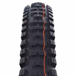 Schwalbe Big Betty HS 608, 27.5", MTB, Pneu sans chambre à air, Folding bead, Descente, Noir, Orange
