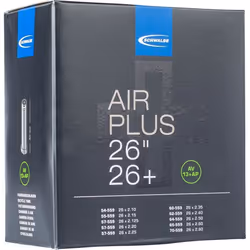 Chambre à air - Schwalbe - Air Plus - 26 x 210-280 - Valve automatique - Noir