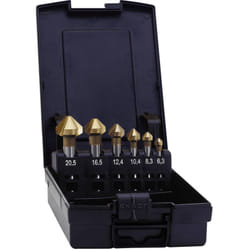 Set de fraises coniques 90° Exact 05567 6 pièces n/a ø de perçage:6,3 - 25 mm tige cylindrique