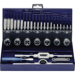 Coffret de tarauds et filières, 32 pièces Eventus by Exact 10711 métrique M3, M4, M5, M6, M8, M10, M12 32 pièces C95363
