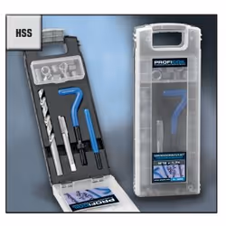 Exact 40306, Kit d'outils de taraudage, Acier rapide, Rotation à droite, Argent
