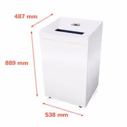 HSM Pure 630 destructeur de papier Découpage en particules 55 dB 31 cm Blanc