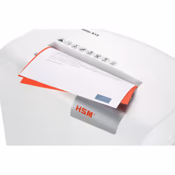 HSM X13 destructeur de papier Découpage en particules 57 dB 4 mm Argent, Blanc