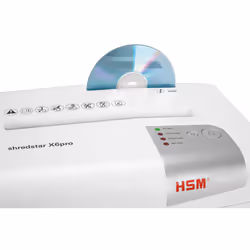 HSM X6pro destructeur de papier Découpage en particules 58 dB 22 cm Argent, Blanc - Vue supplémentaire 8