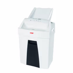 HSM Securio AF100, Découpage en particules, 22,5 cm, 4 x 25 mm, 25 L, 60 dB, 2700 mm/min