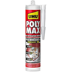 Mastic/colle - UHU - Polymax - Prise immédiate - Résistant à leau - Formule inodore