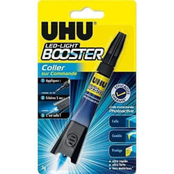UHU Booster Colle Activée par UV Tube 3g Transparent - 35250