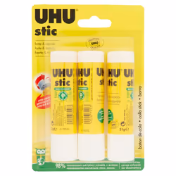 UHU Stic Blister 3x21g Tige Adhésif par contact 21 g